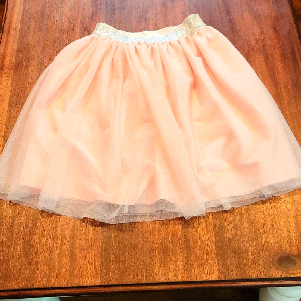 Girls skirt/tutu Gap size 8 - Light Pink with silver glitter band